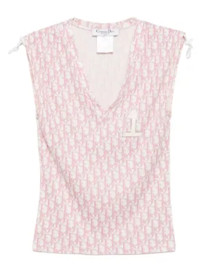 Dior TANK TOP T-shirt  ディオール期間限定割引 Pre-Owned Christian Dior Tops - Vintage Tops - FARFETCH Canada