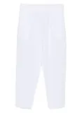 120% Lino pleated pocket trousers - White