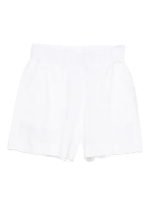 120% Lino elasticated-waist linen shorts