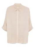 120% Lino linen button-up shirt - Neutrals