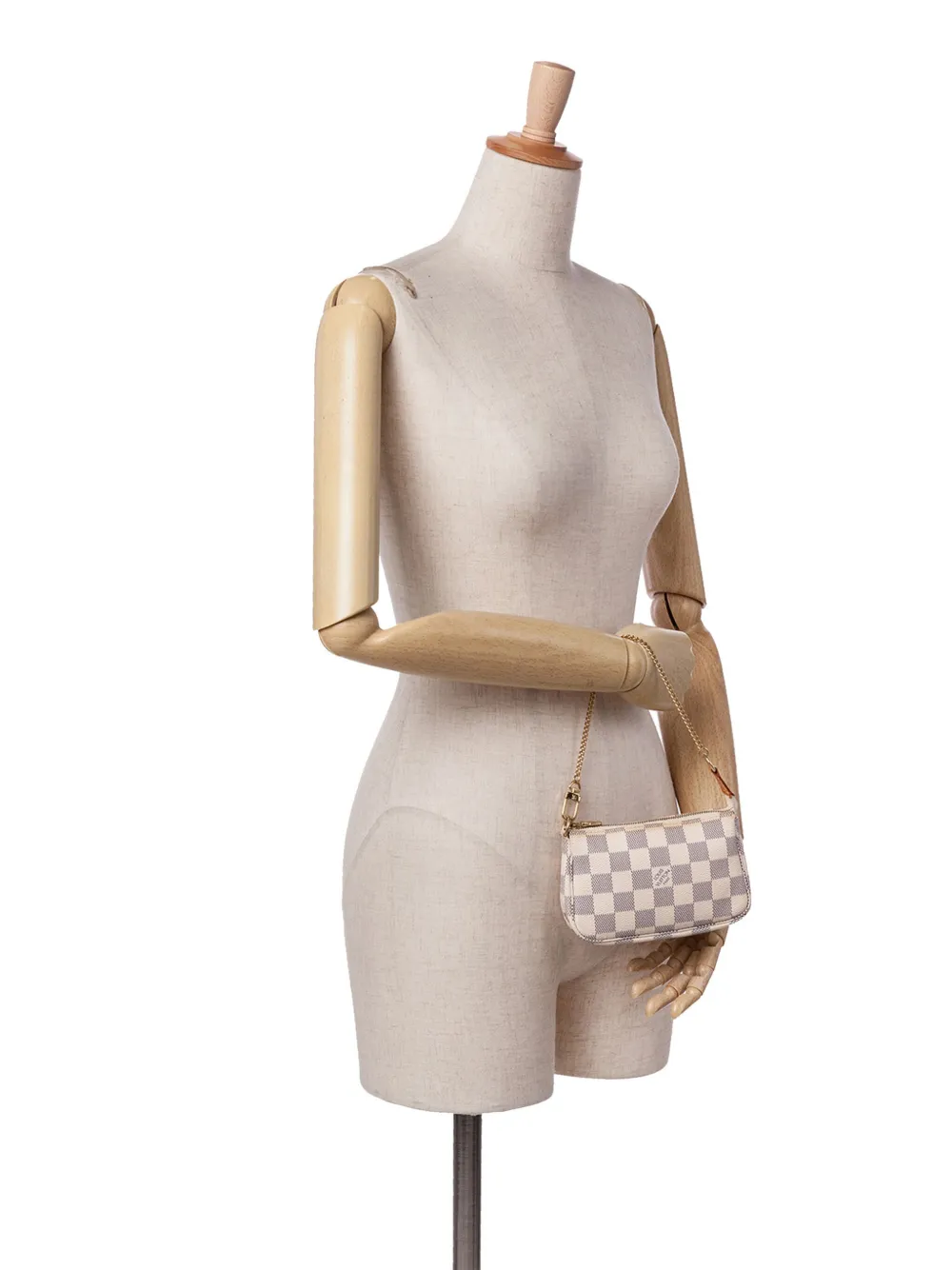 Louis Vuitton Pre-Owned 2008 Damier Azur Mini Pochette Accessoires handbag | Pre-Owned | Image 2