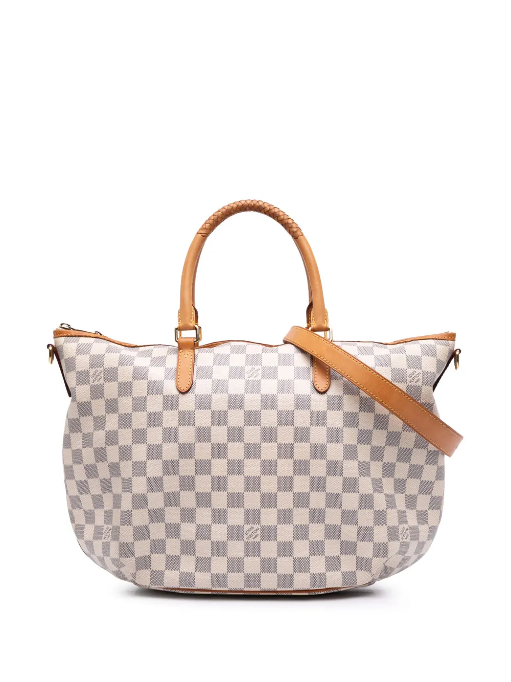 Louis Vuitton Pre-Owned 2014 ダミエ アズール リヴィエラ MM サッチェルバッグ - ホワイト Louis Vuitton Pre-Owned 2014 ダミエ アズール リヴィエラ MM サッチェルバッグ - ホワイト
