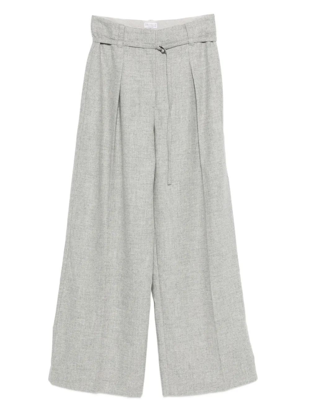 Brunello Cucinelli pleated belted trousers Grijs