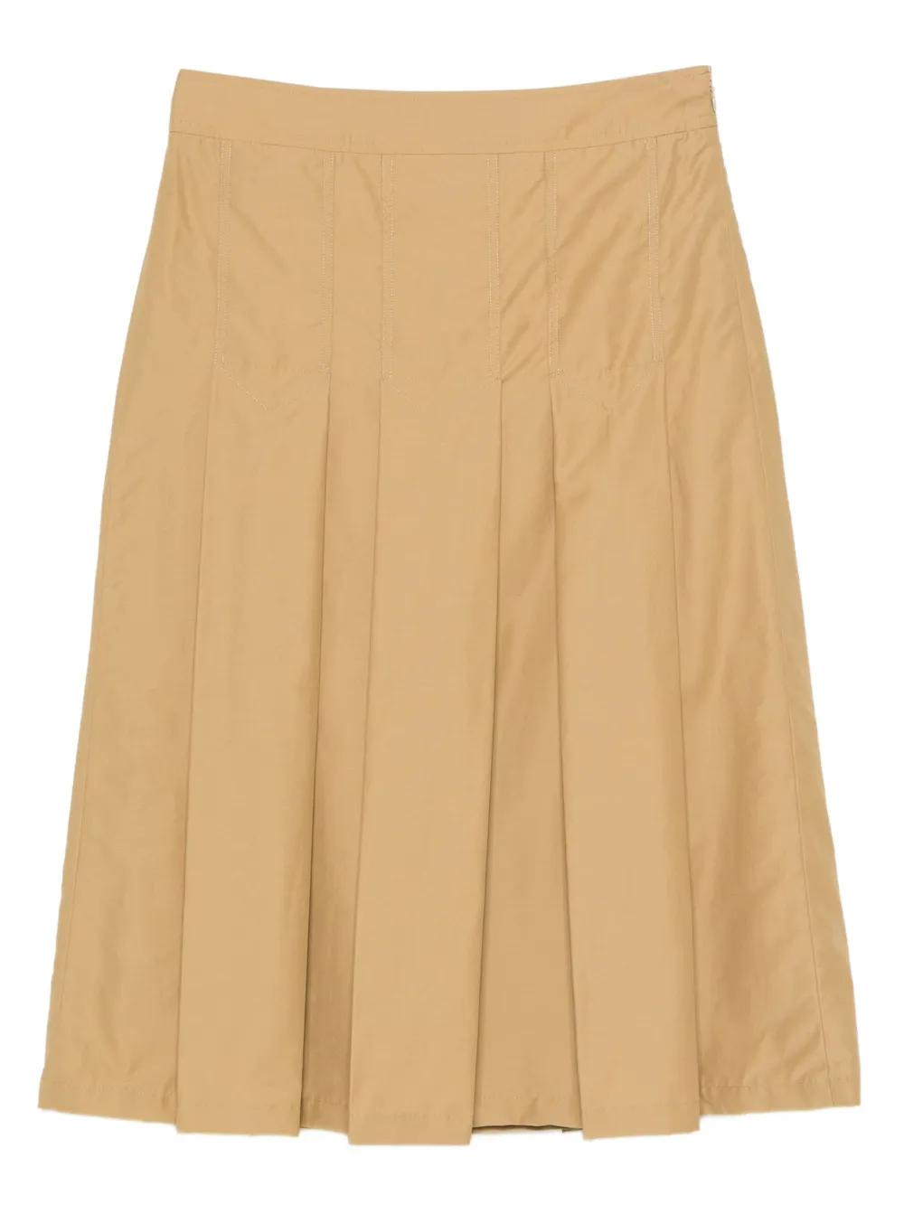 Prada pleated midi skirt Beige