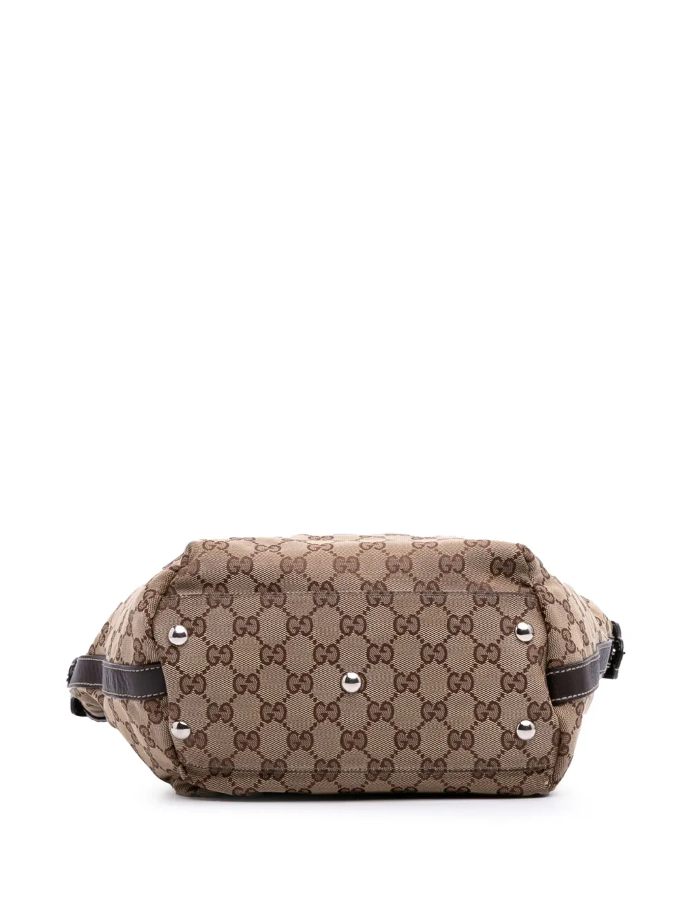 Pre-owned Gucci 2016-2025 Medium Gg Canvas Web Match Ball Tote Bag