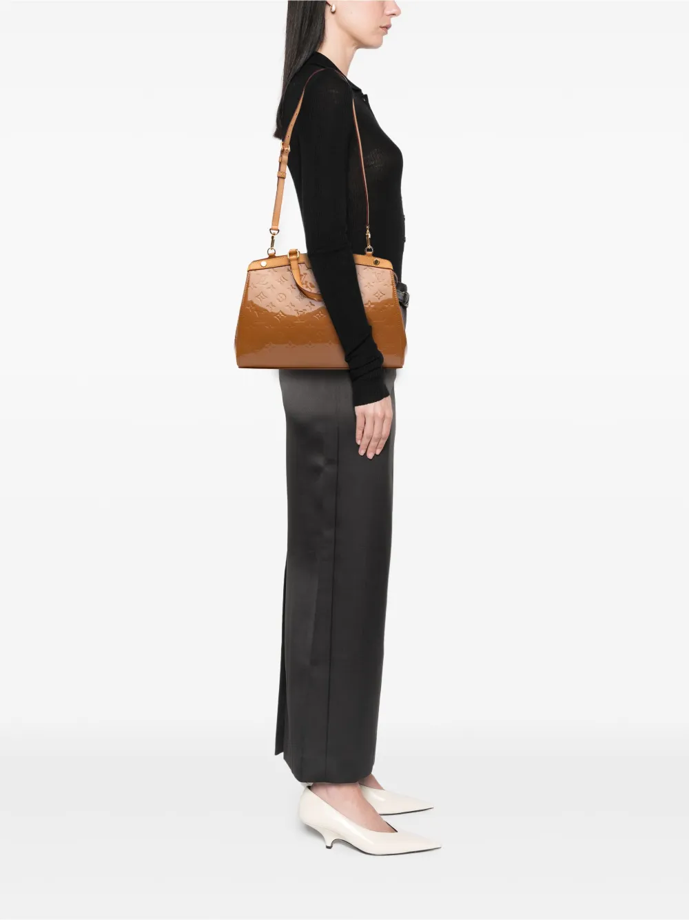 Louis Vuitton Pre-Owned 2013 Monogram Vernis Brea MM satchel | Pre-Owned | Image 2