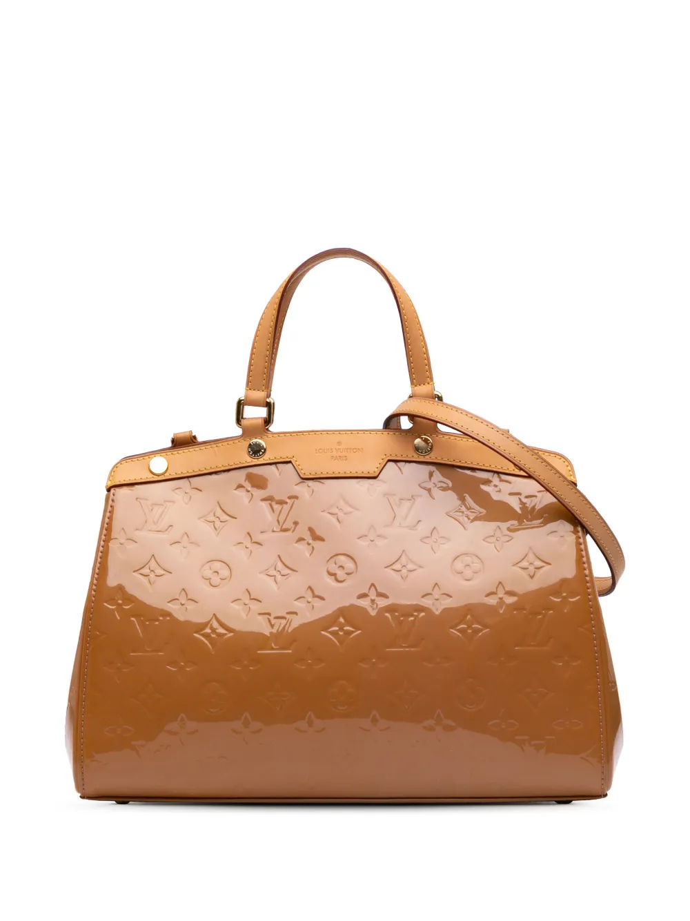 Louis Vuitton Pre-Owned 2013 Monogram Vernis Brea MM satchel | Brown | Image 1