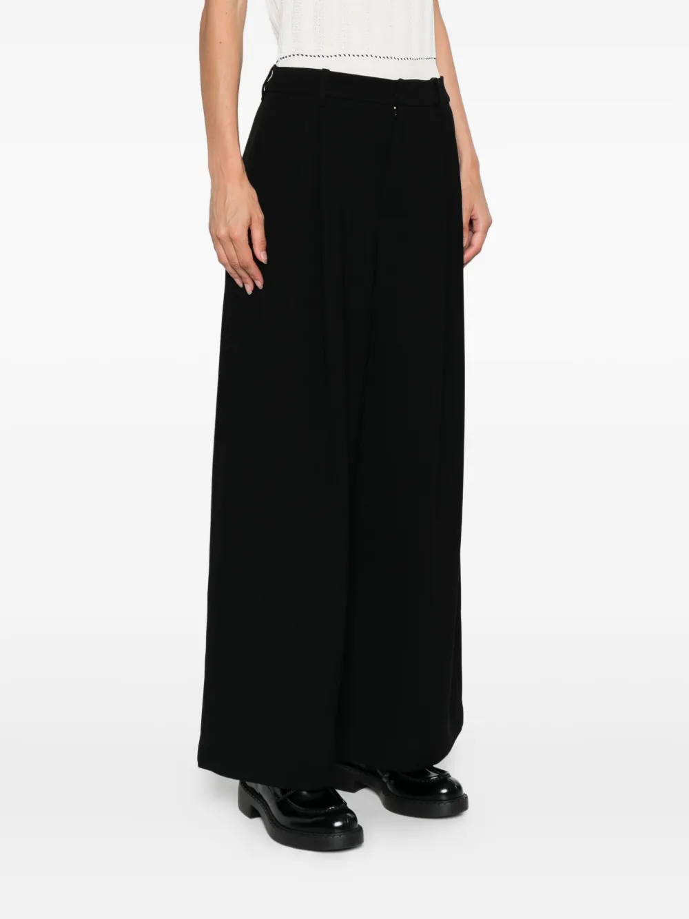 'S Max Mara high-waisted trousers Zwart