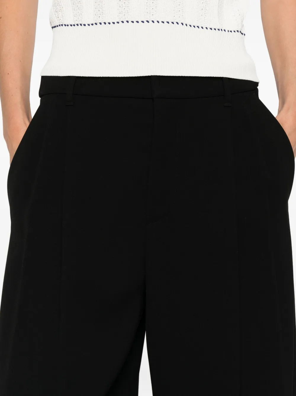 'S Max Mara high-waisted trousers Zwart