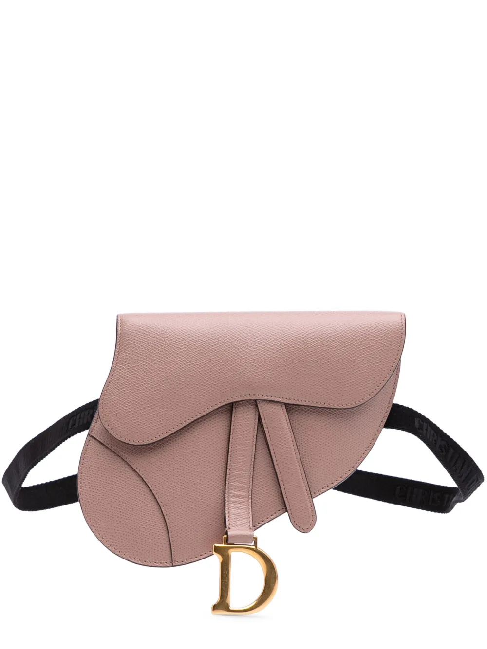 Christian Dior Pre-Owned 2019 Grained Calfskin Saddle belt bag | Pink | Image 1