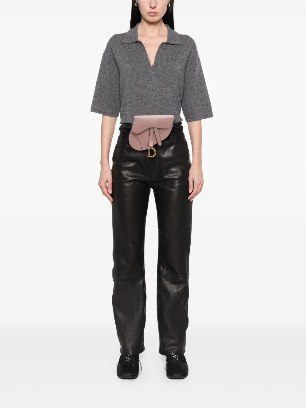 Christian Dior Pre-Owned 2019 Grained Calfskin Saddle belt bag | Pre-Owned | Image 2