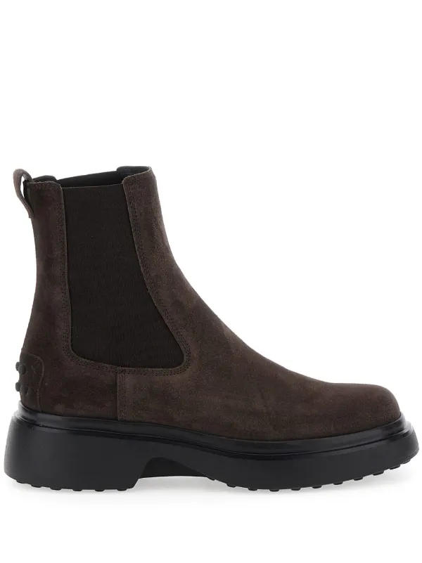 Tod's Elastic-panel Chelsea Boots in Brown