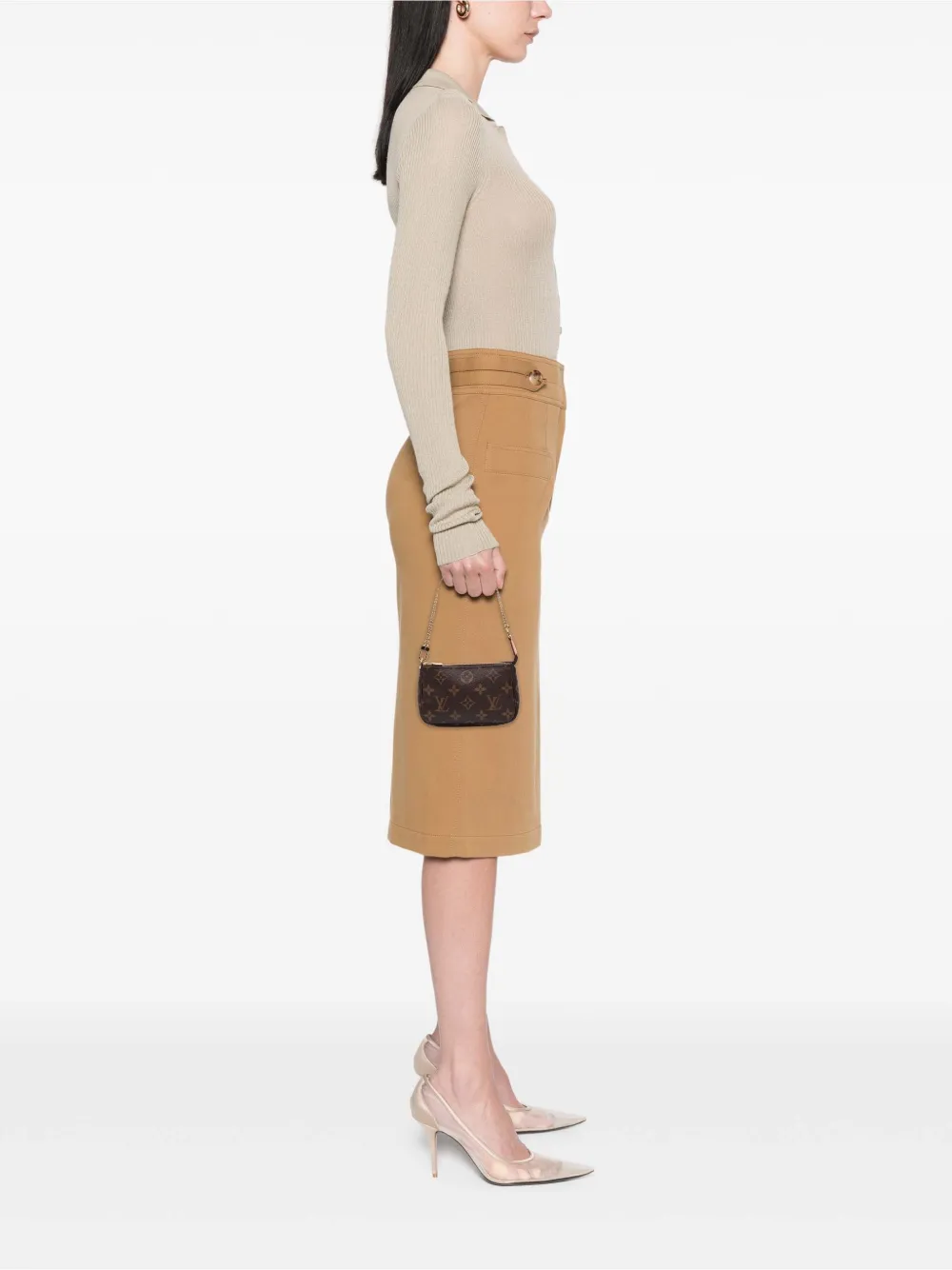 Louis Vuitton Pre-Owned 2021 Monogram Mini Pochette Accessoires handbag | Pre-Owned | Image 2