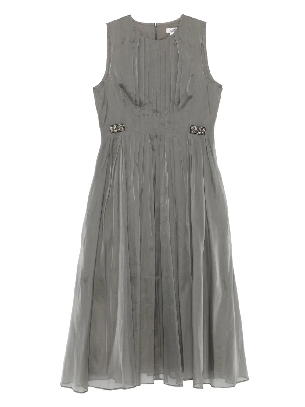 'S Max Mara crystal-embellished midi dress Grijs