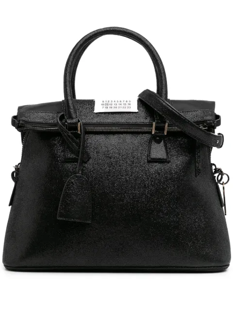Maison Martin Margiela Pre-Owned 2016-2025 Medium Metallic Suede 5ac Classique satchel