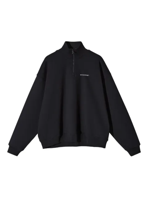 MONOCHROME half-zip cotton sweatshirt