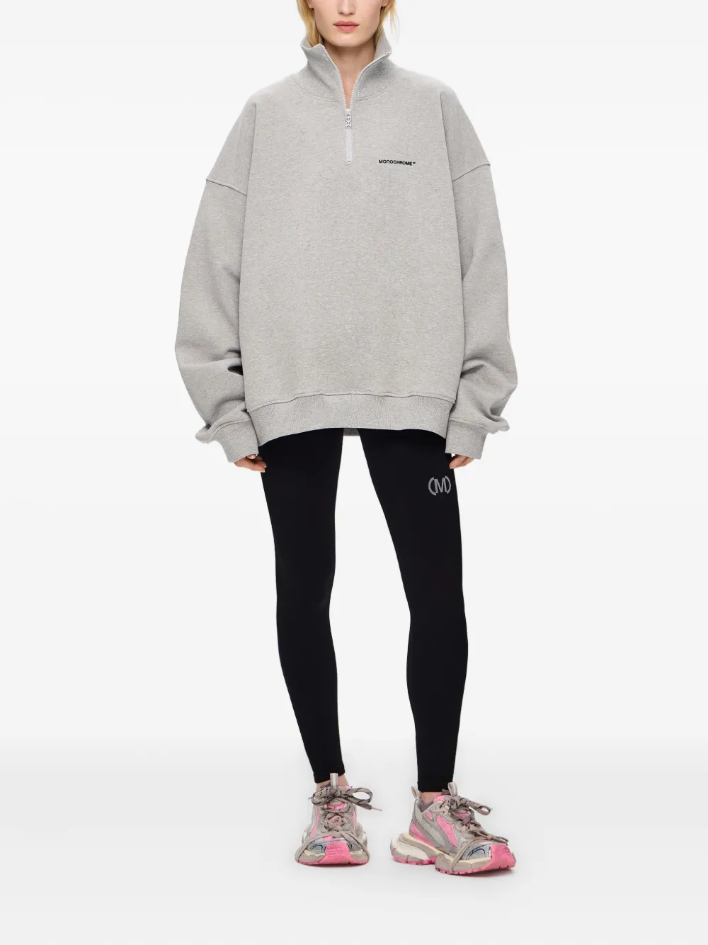 MONOCHROME half-zip cotton sweatshirt | Sweatshirts | Image 2