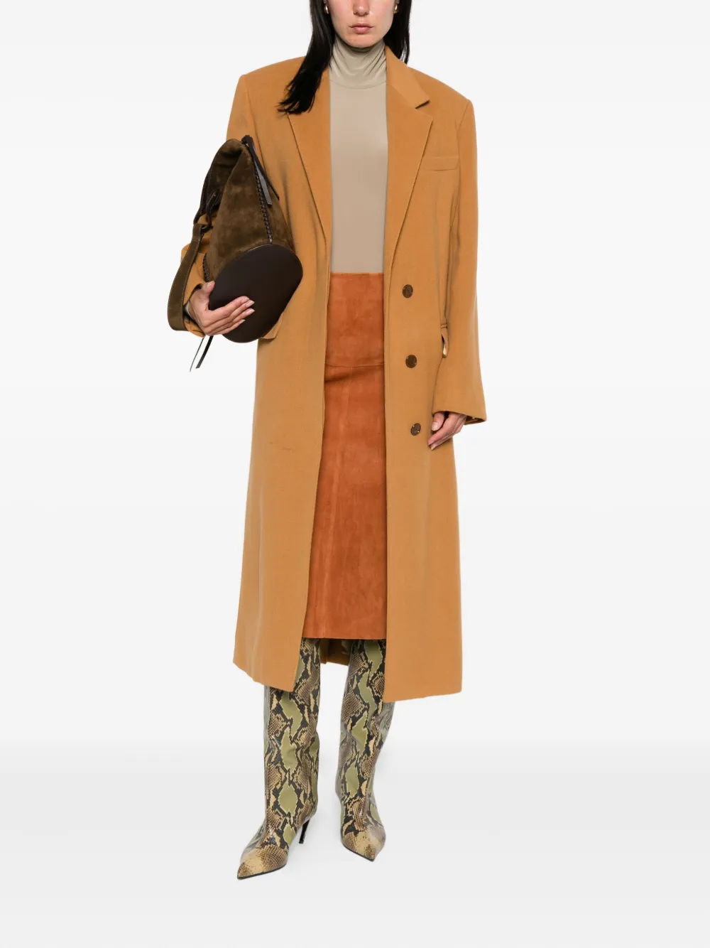 ISABEL MARANT single-breasted coat Bruin