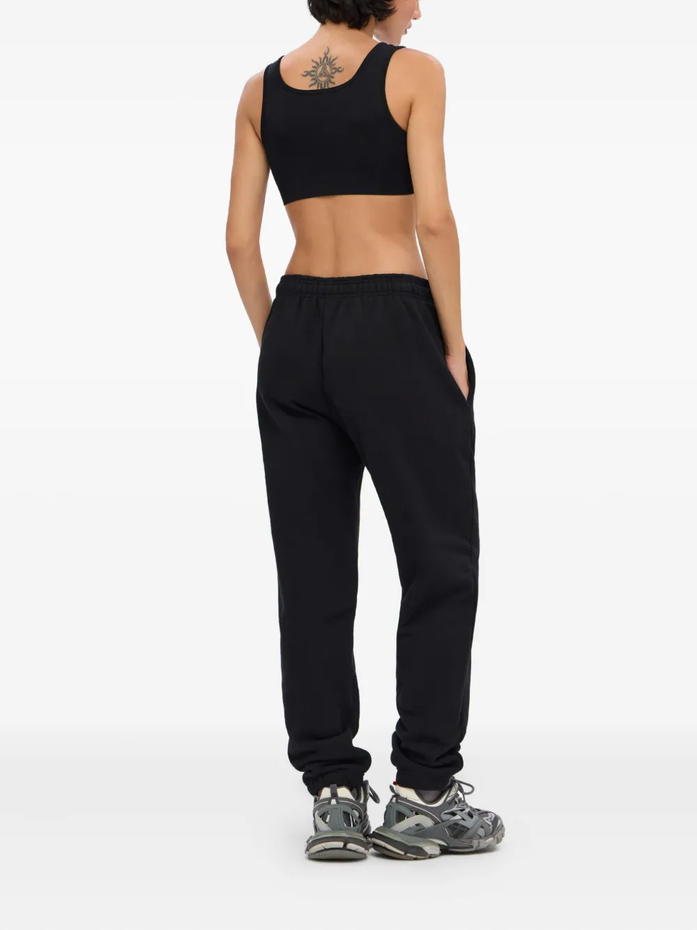 Monochrome Logo-detailed Sweatpants In Black