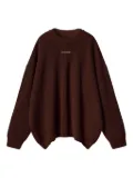 MONOCHROME ribbed crew-neck sweater - Brown