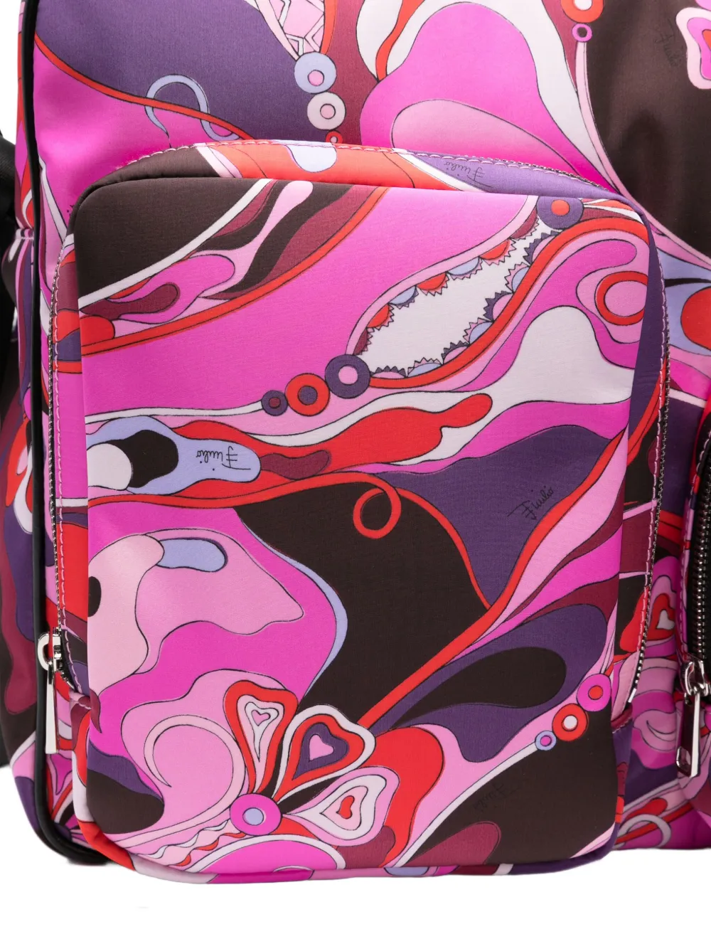 PUCCI Junior butterfly-print changing bag Roze