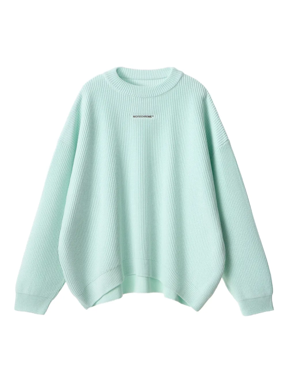 MONOCHROME ribbed crew-neck sweater | Green | Image 1