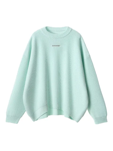 MONOCHROME ribbed crew-neck sweater