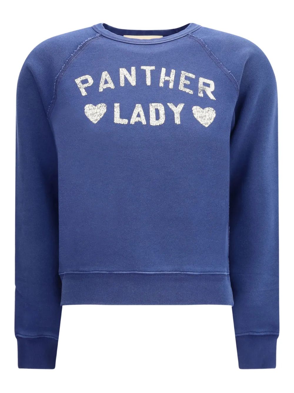 Valentino Panther Lady-print Crew-neck Sweatshirt In Blue