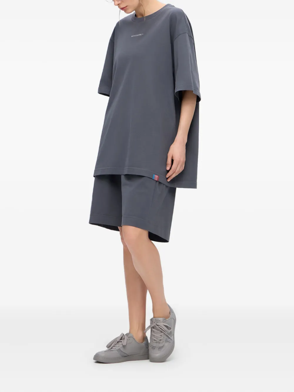 Monochrome Logo-print Cotton T-shirt In Gray