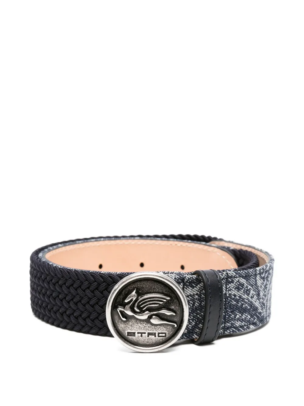 ETRO KIDS paisley woven belt Blauw