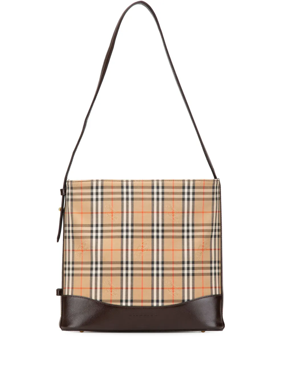 Burberry Pre-Owned 2000-2017 Haymarket Check Canvas shoulder bag | Brown | Image 1