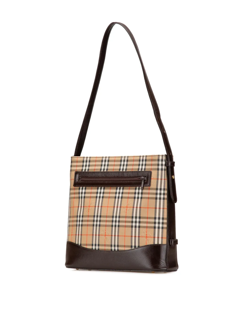 Pre-owned Burberry 2000-2017 Haymarket Check Canvas Shoulder Bag