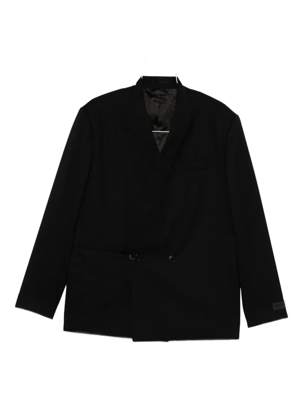 Kenzo double-breasted wool jacket Zwart