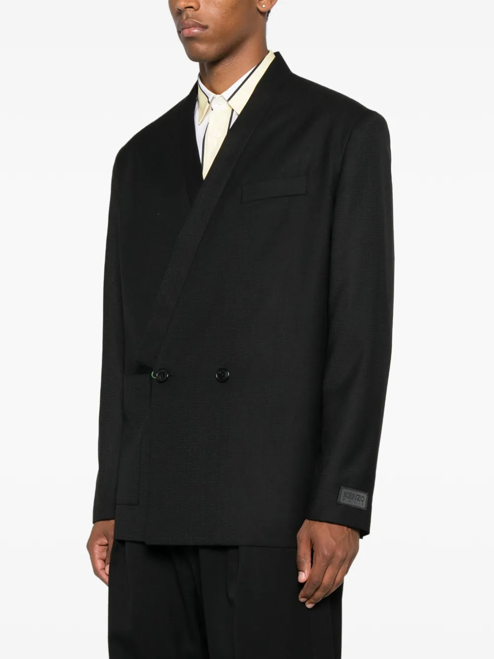Kenzo Jack met dubbele rij knopen Zwart