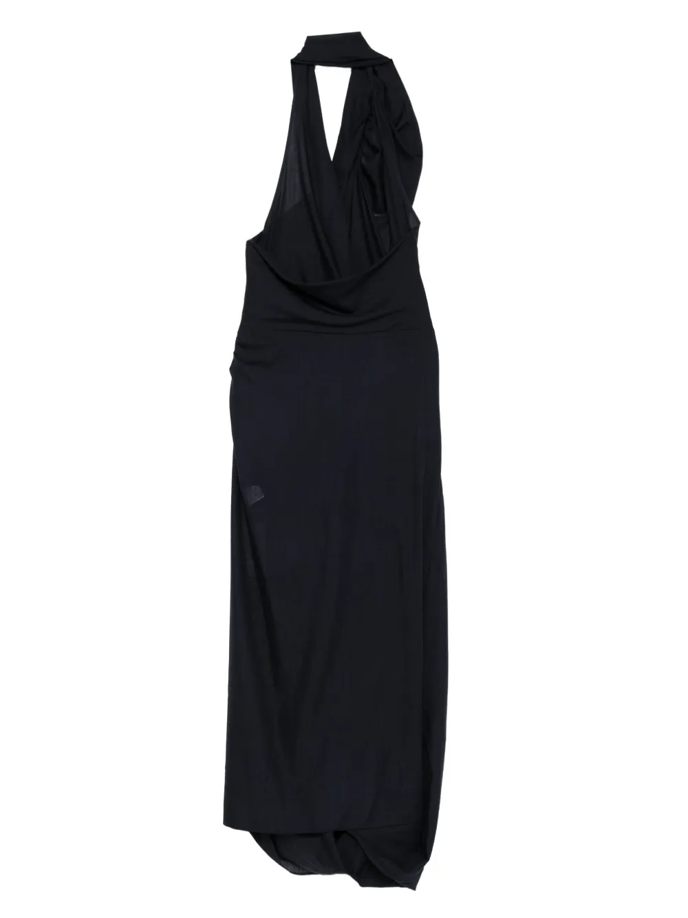 Vivienne Westwood Gedrapeerde halterjurk Blauw