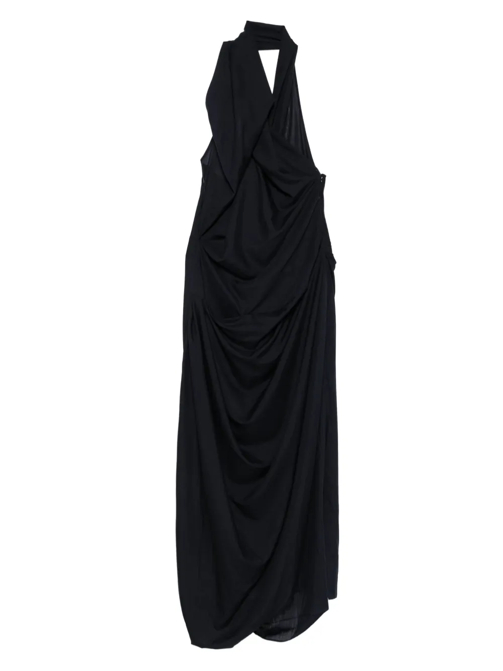 Vivienne Westwood Gedrapeerde halterjurk Blauw