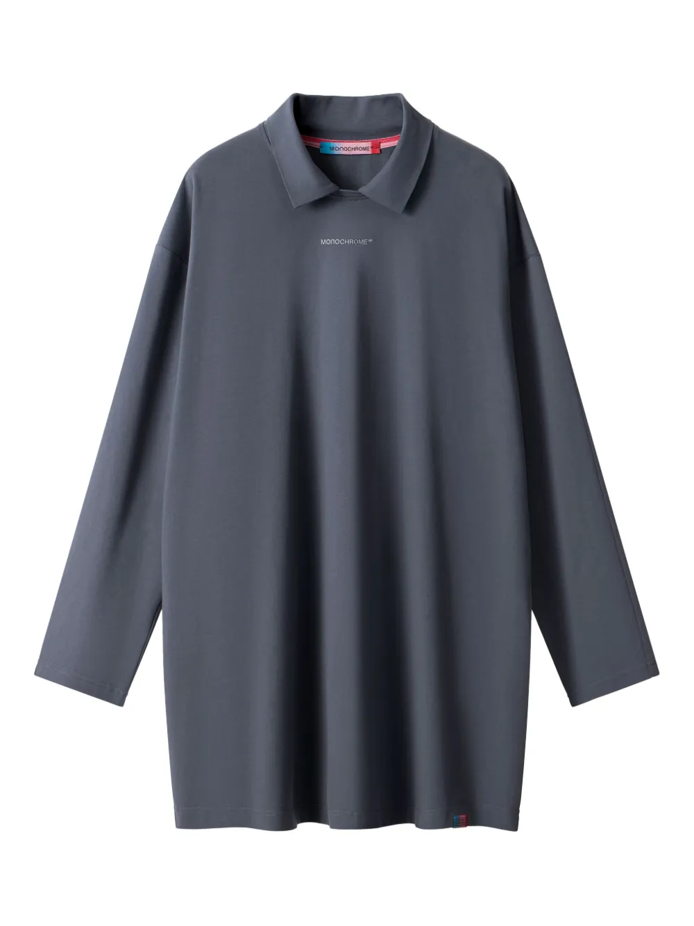 MONOCHROME long-sleeve polo shirt | Grey | Image 1