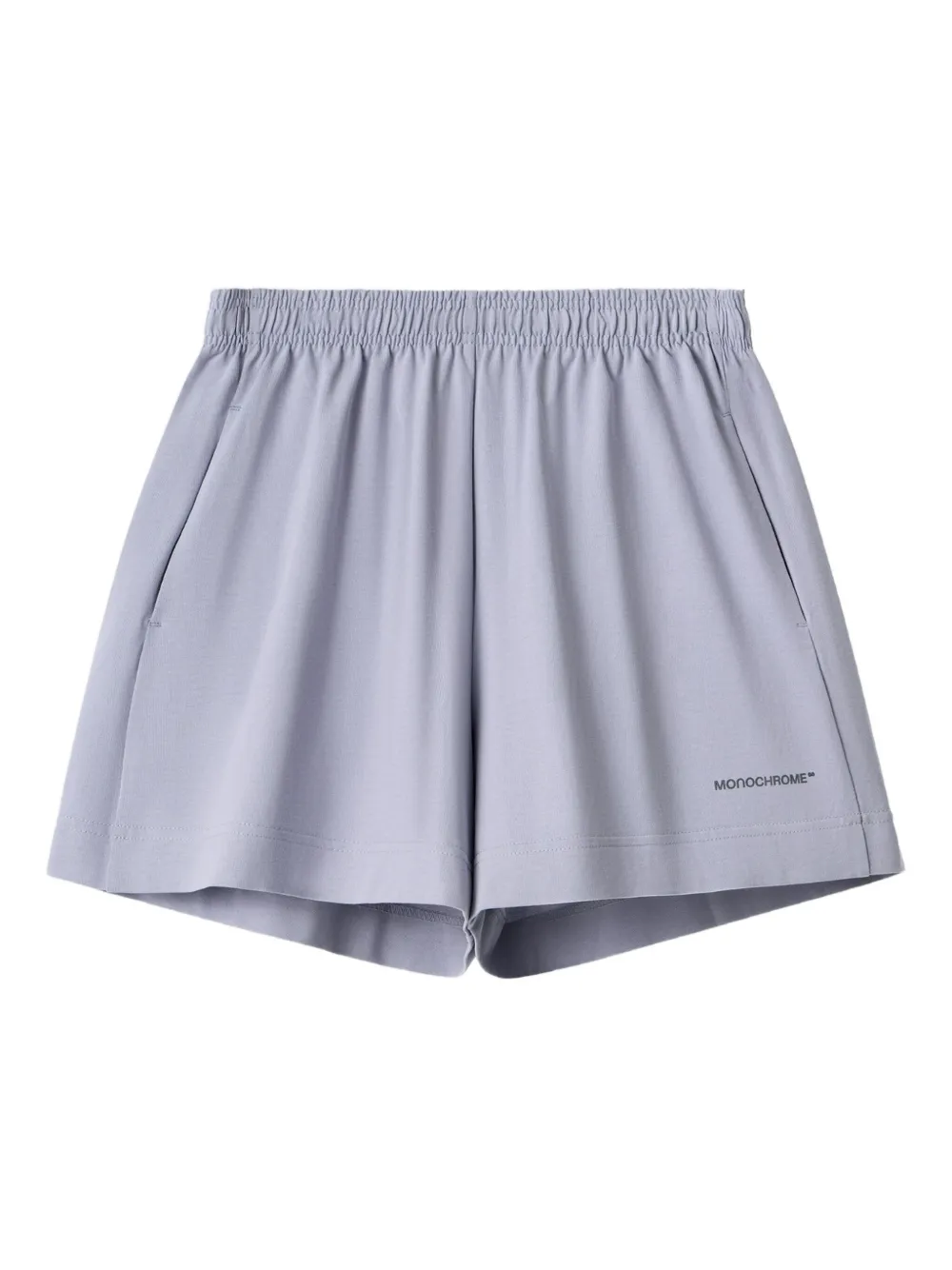 MONOCHROME Katoenen shorts met elastische tailleband Paars