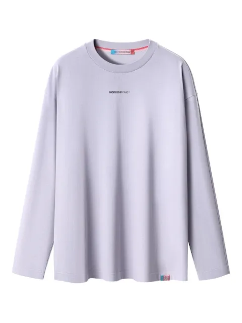 MONOCHROME long-sleeve cotton top