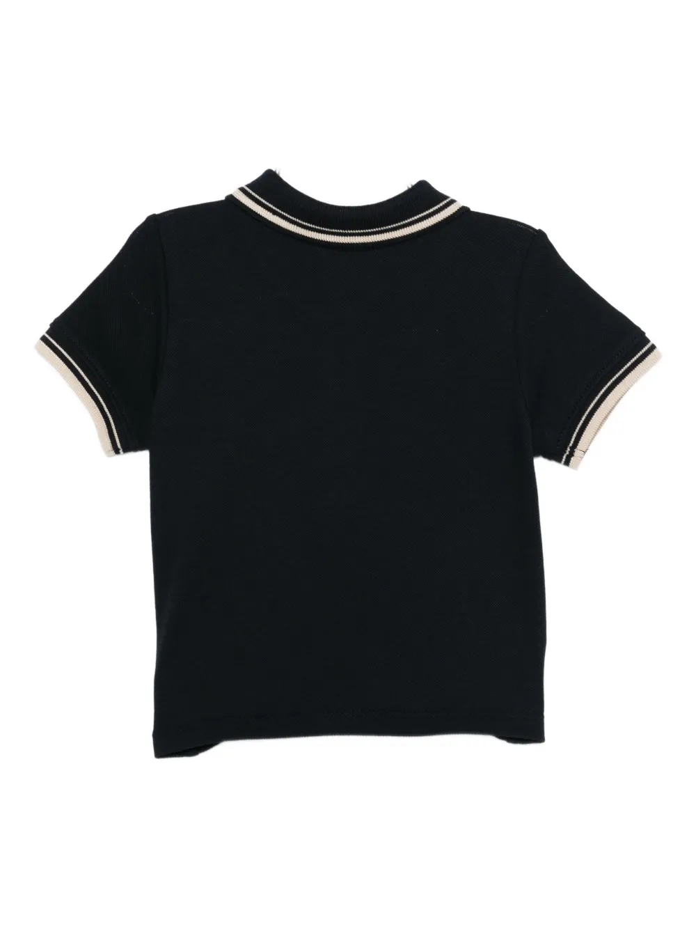 Emporio Armani Kids tipped-collar polo shirt Blauw
