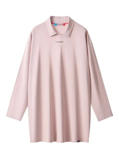 MONOCHROME polo-collar long-sleeve T-shirt