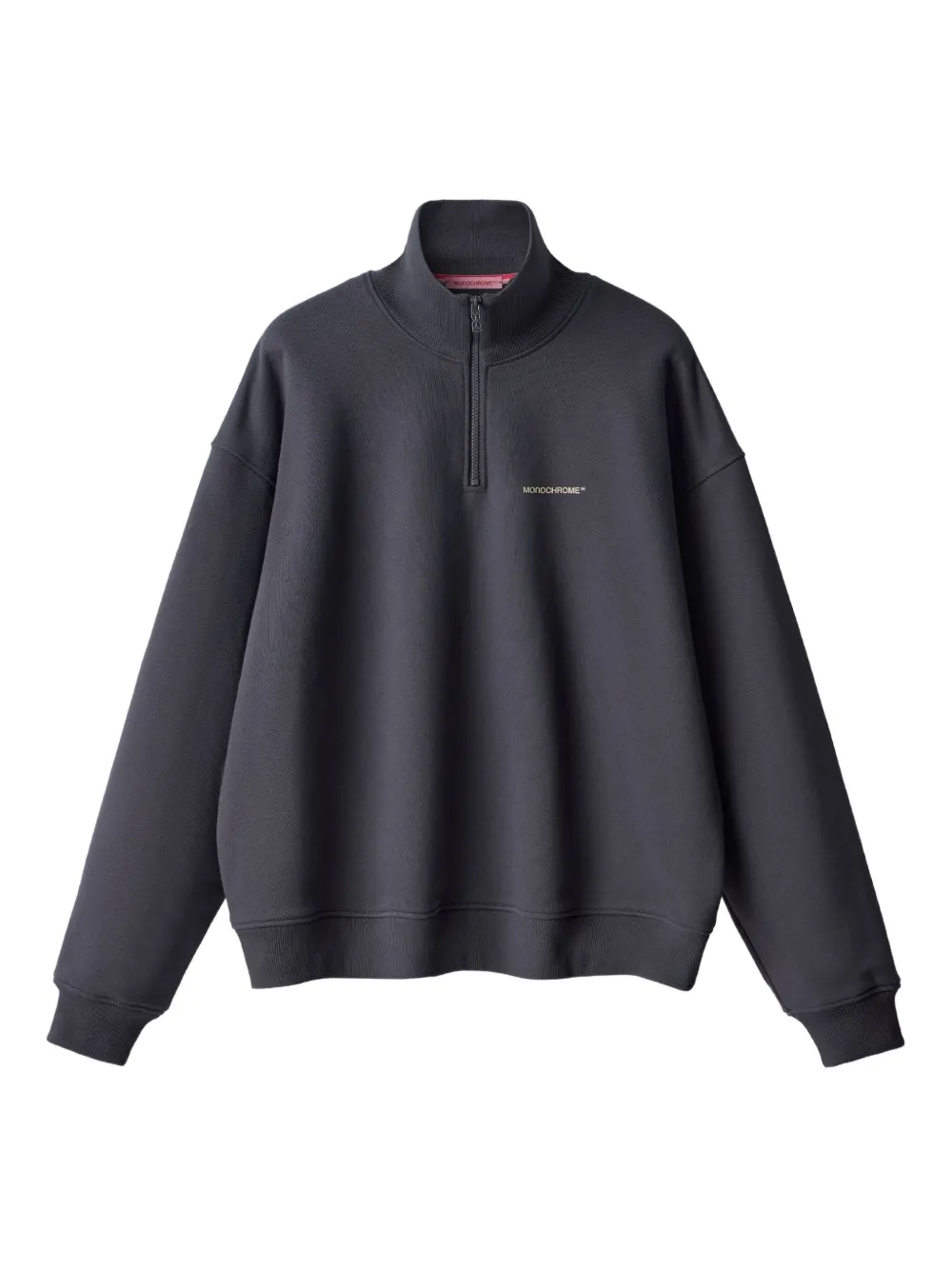 MONOCHROME half-zip high-neck sweatshirt | Grey | Image 1