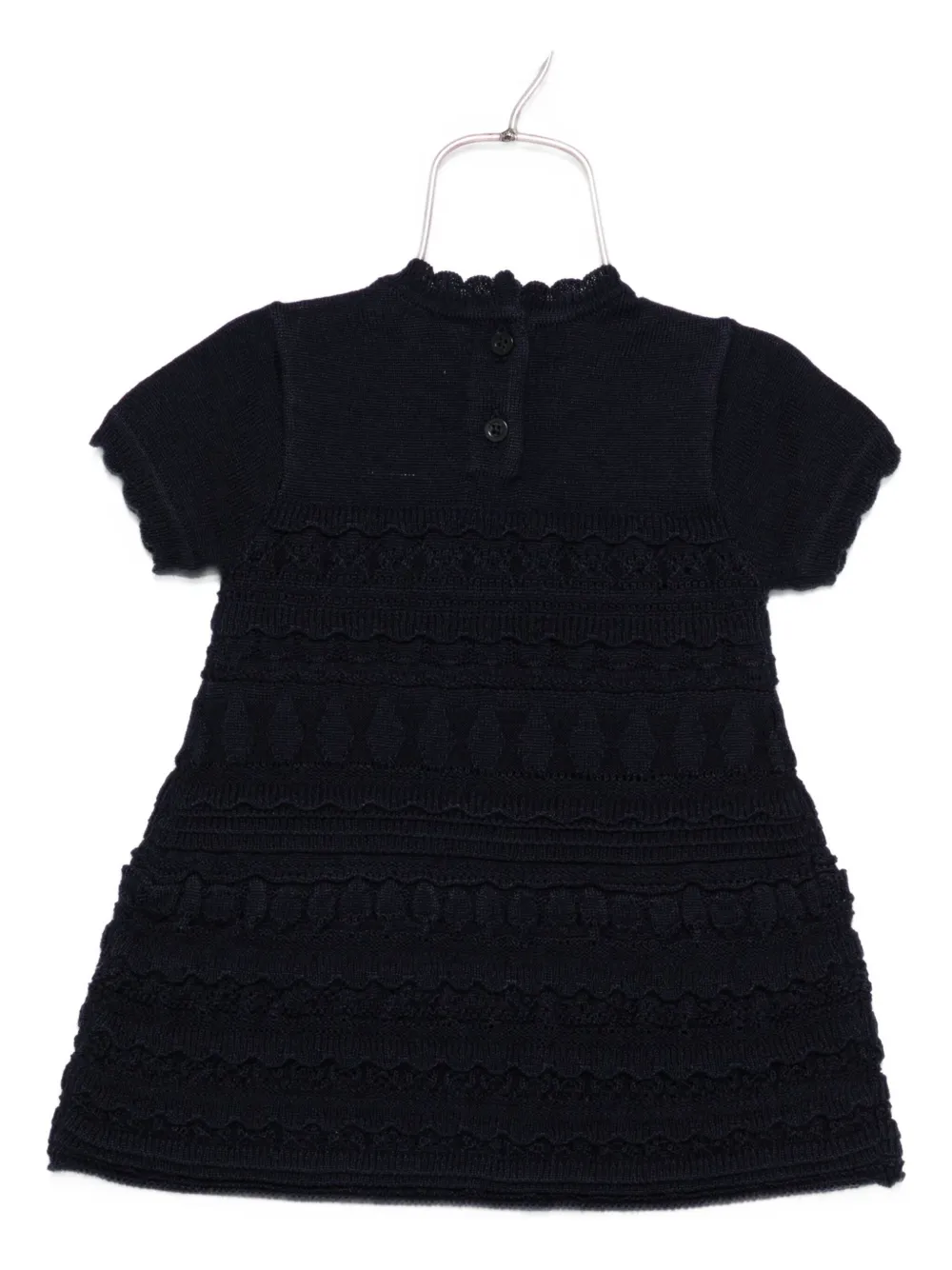 Emporio Armani Kids knitted dress Blauw