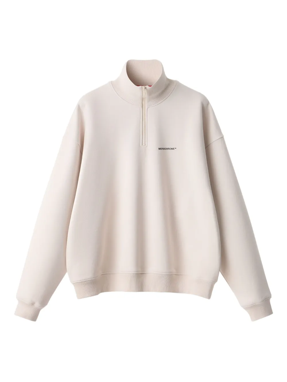 MONOCHROME half-zip sweatshirt | Neutrals | Image 1