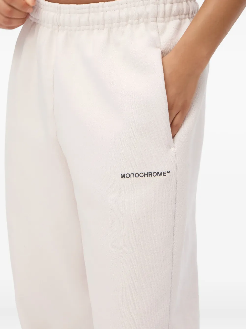 Monochrome Elastic-cuffed Track Pants In Neutral