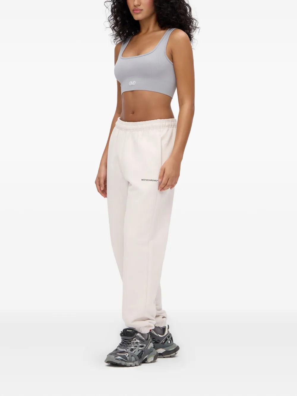 Monochrome Elastic-cuffed Track Pants In Neutral