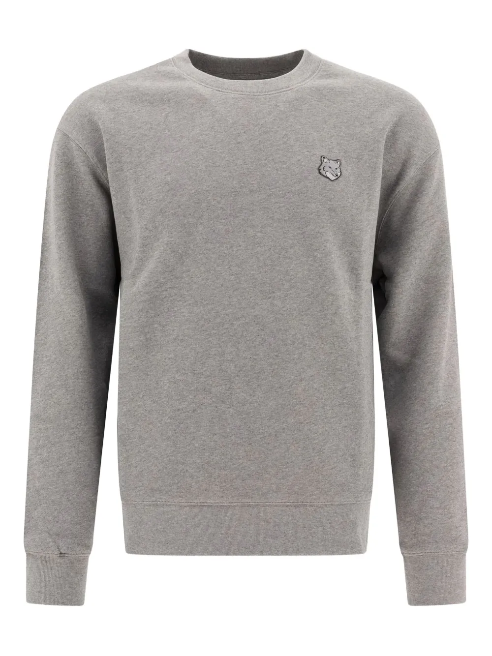 Maison Kitsuné embroidered fox-head patch sweatshirt | Grey | Image 1