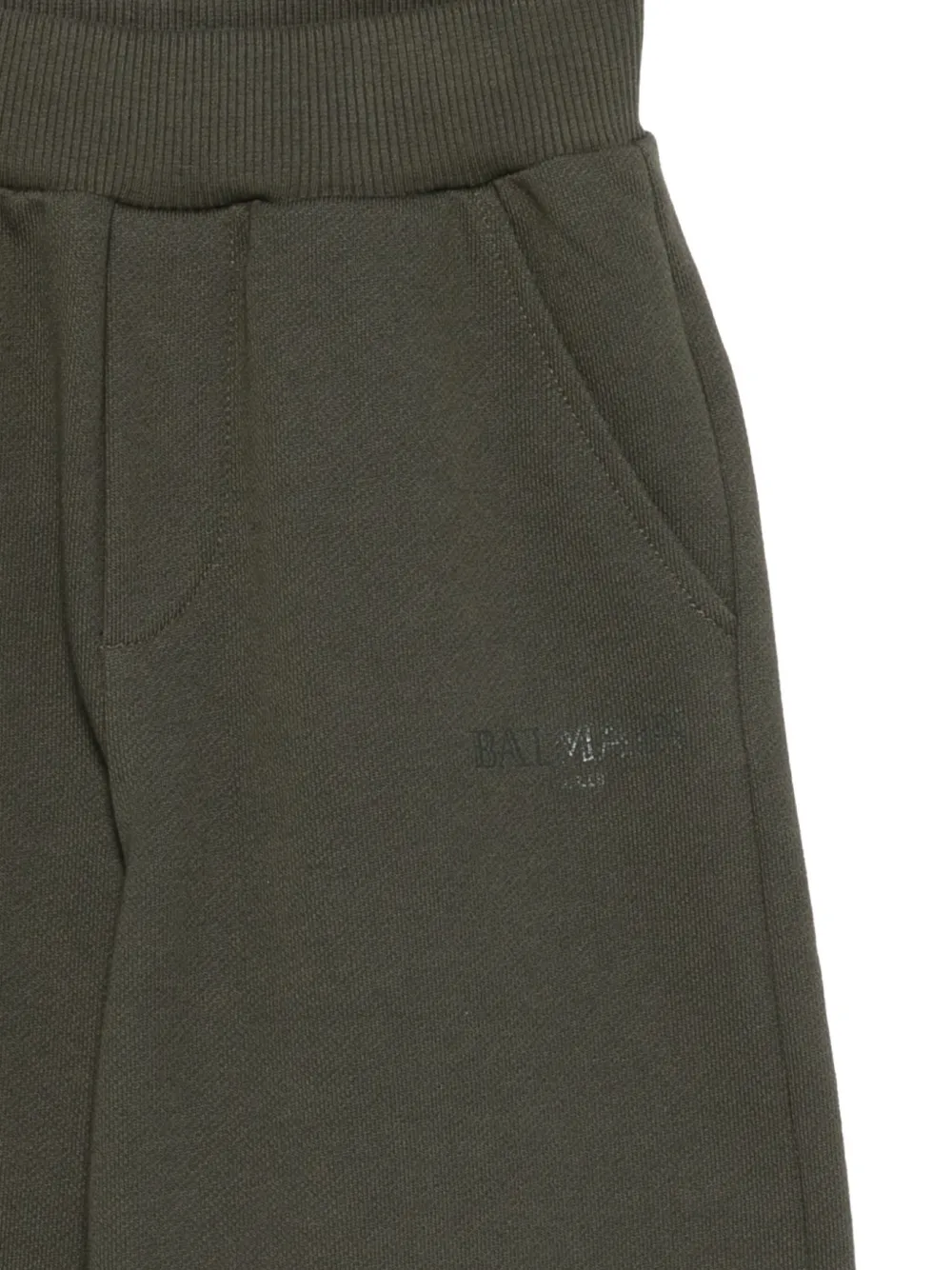 Balmain Kids Broek met elastische tailleband Groen