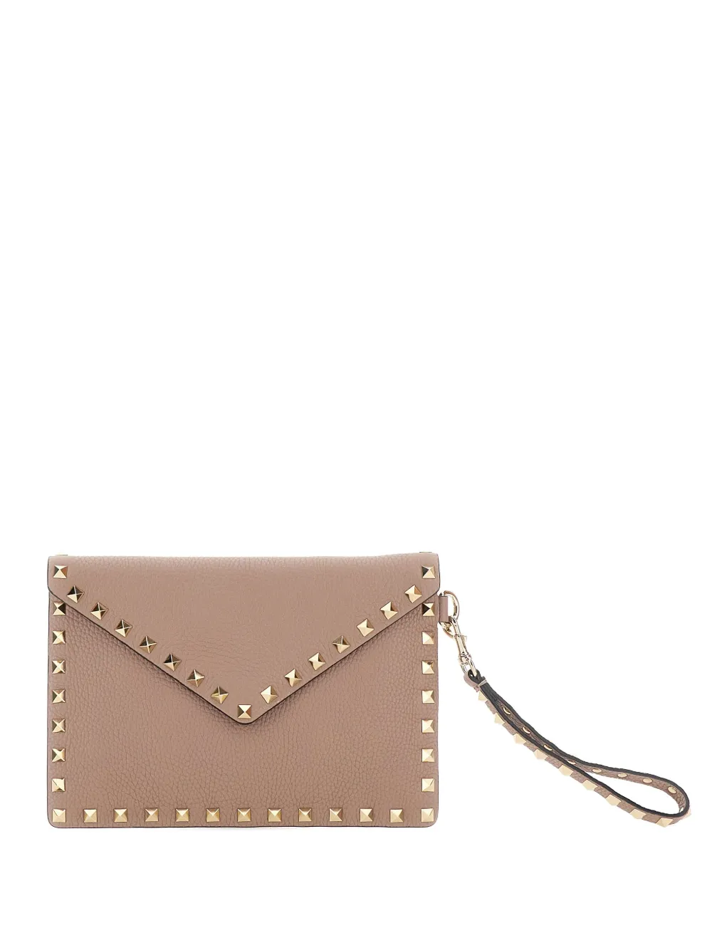 Valentino Garavani ロックスタッズ クラッチバッグ - ニュートラル Valentino Garavani ロックスタッズ クラッチバッグ - ニュートラル