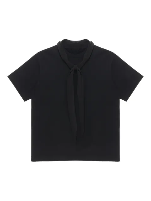 Carven scarf-collar cotton T-shirt